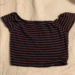 striped crop top